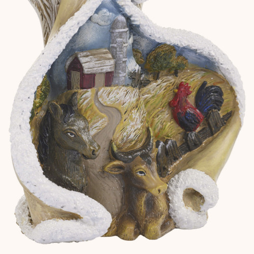 Figurka | Anioł | Zwierzęta Domowe | Zwierzęta Leśne | 23 cm | Decorato