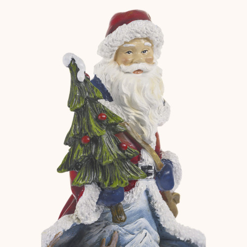 Figurka | Święty Mikołaj | Zwierzęta Leśne | 24 cm | Decorato