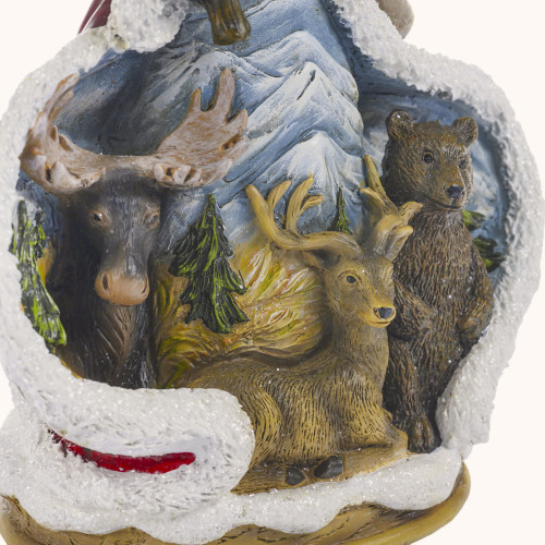 Figurka | Święty Mikołaj | Zwierzęta Leśne | 24 cm | Decorato