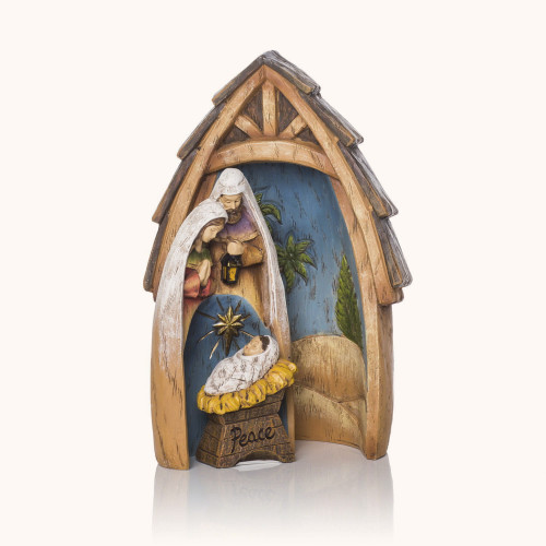 Szopka bożonarodzeniowa | Święta Rodzina | Modułowa | 20 cm | Decorato