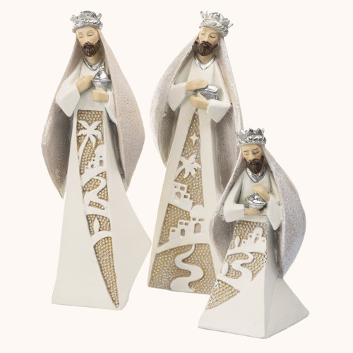 Szopka Betlejemska | Beżowa | Zestaw | 32 cm | Decorato