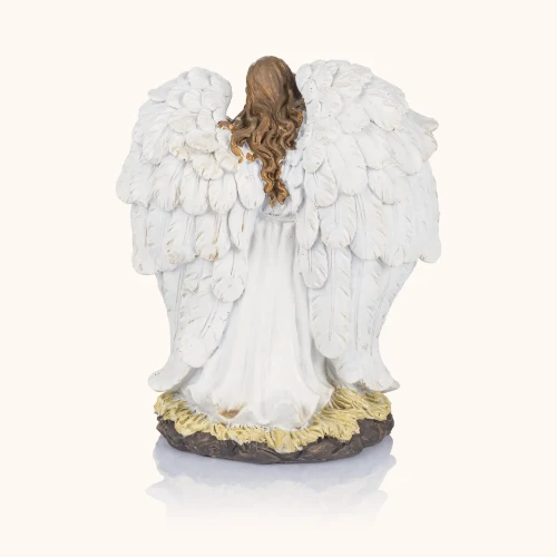 Świecznik świąteczny | Anioł opieki | 18 cm | Classic