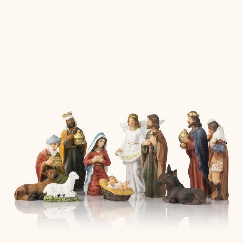 Szopka bożonarodzeniowa | Ponadczasowa opowieść Betlejemska | 11 cm | Classic