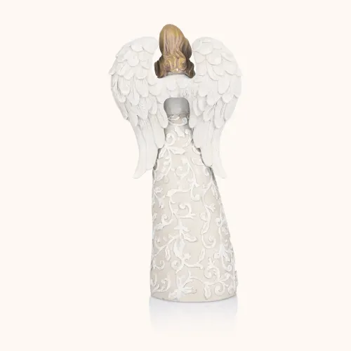 Anioł | Modlitwa | Gołąb | Śnieżynka | 23 cm | Decorato