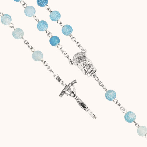 Różaniec | Kamień Naturalny | Agat mrożony