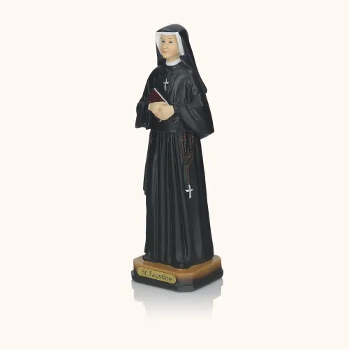 Figurka | Św. Faustyna | Patronka Bożego Miłosierdzia | 20 cm