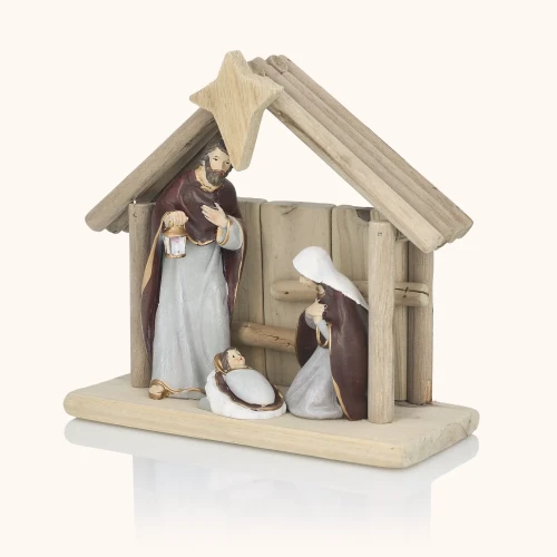 Szopka bożonarodzeniowa | Święta Rodzina | Stajenka | 18 cm | Favola