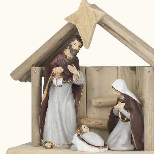 Szopka bożonarodzeniowa | Święta Rodzina | Stajenka | 18 cm | Favola