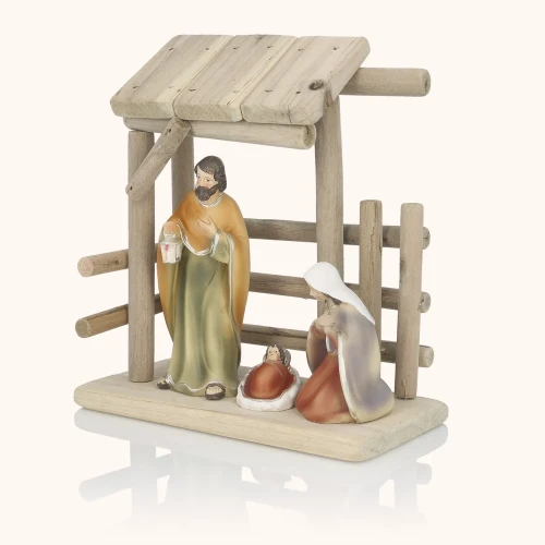 Szopka bożonarodzeniowa | Święta Rodzina | Betlejemski Cud | 20 cm | Favola