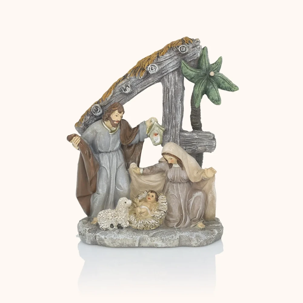 Szopka bożonarodzeniowa | Święta Rodzina | Scena Betlejemska | 15 cm | Favola