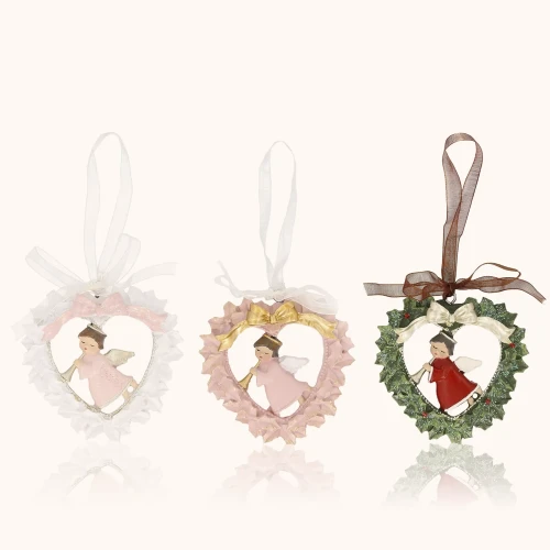 Zawieszka bożonarodzeniowa | Aniołek | 7 cm | Favola