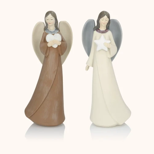 Figurka | Anioł | Serce | Gwiazda | 23 cm | Favola