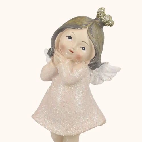 Figurka | Aniołek | Brokatowy Błysk | 10 cm | Favola