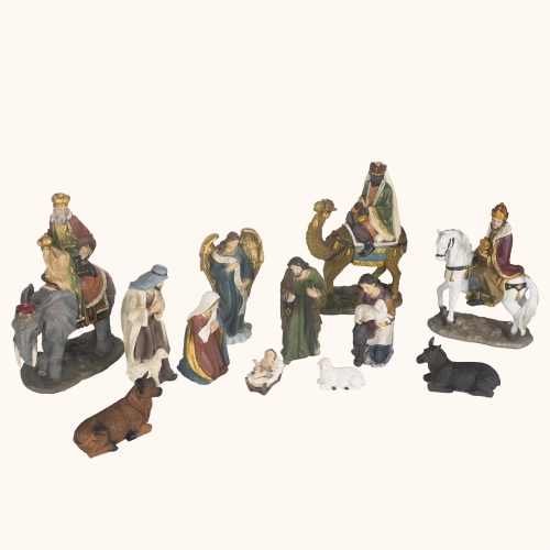 Szopka bożonarodzeniowa | Pokłon Pasterzy | 30 cm | Classic