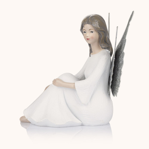 Anioł | 18 cm | Decorato