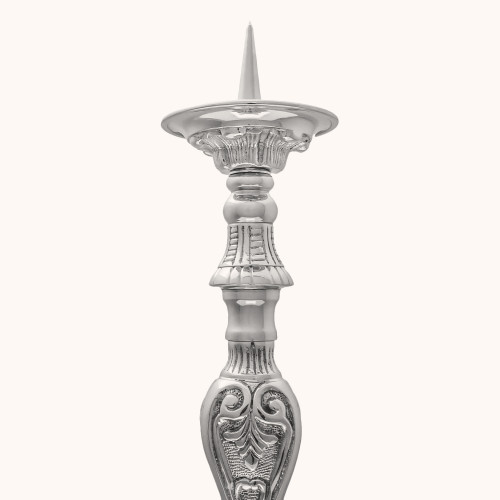 Lichtarz | Mosiądz | Nikiel | 45 cm