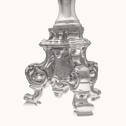 Lichtarz | Mosiądz | Nikiel | 45 cm