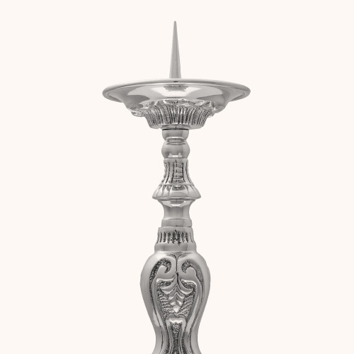 Lichtarz | Mosiądz | Nikiel | 30 cm