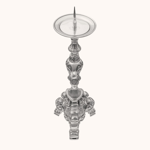 Lichtarz | Mosiądz | Nikiel | 30 cm