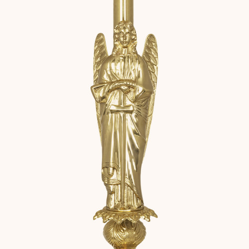 Lichtarz | Mosiądz | Anioł | 120 cm