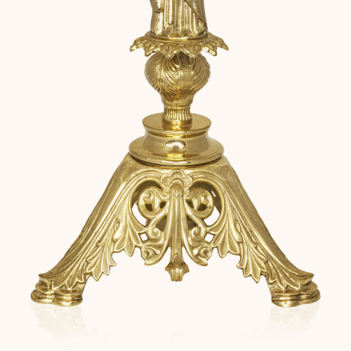 Lichtarz | Mosiądz | Anioł | 120 cm