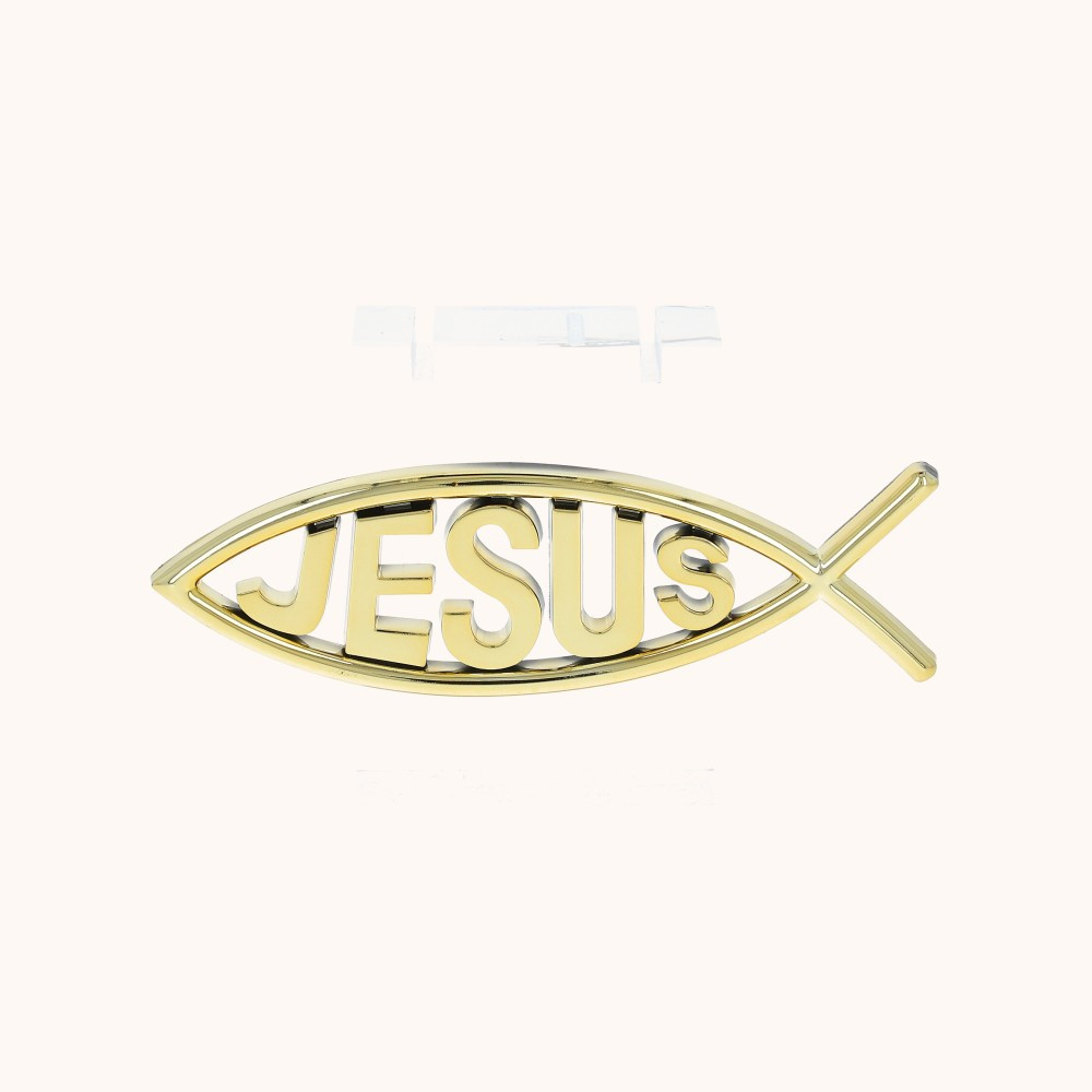 Naklejka | Ryba Chrześcijańska | Ichtys | JESUS