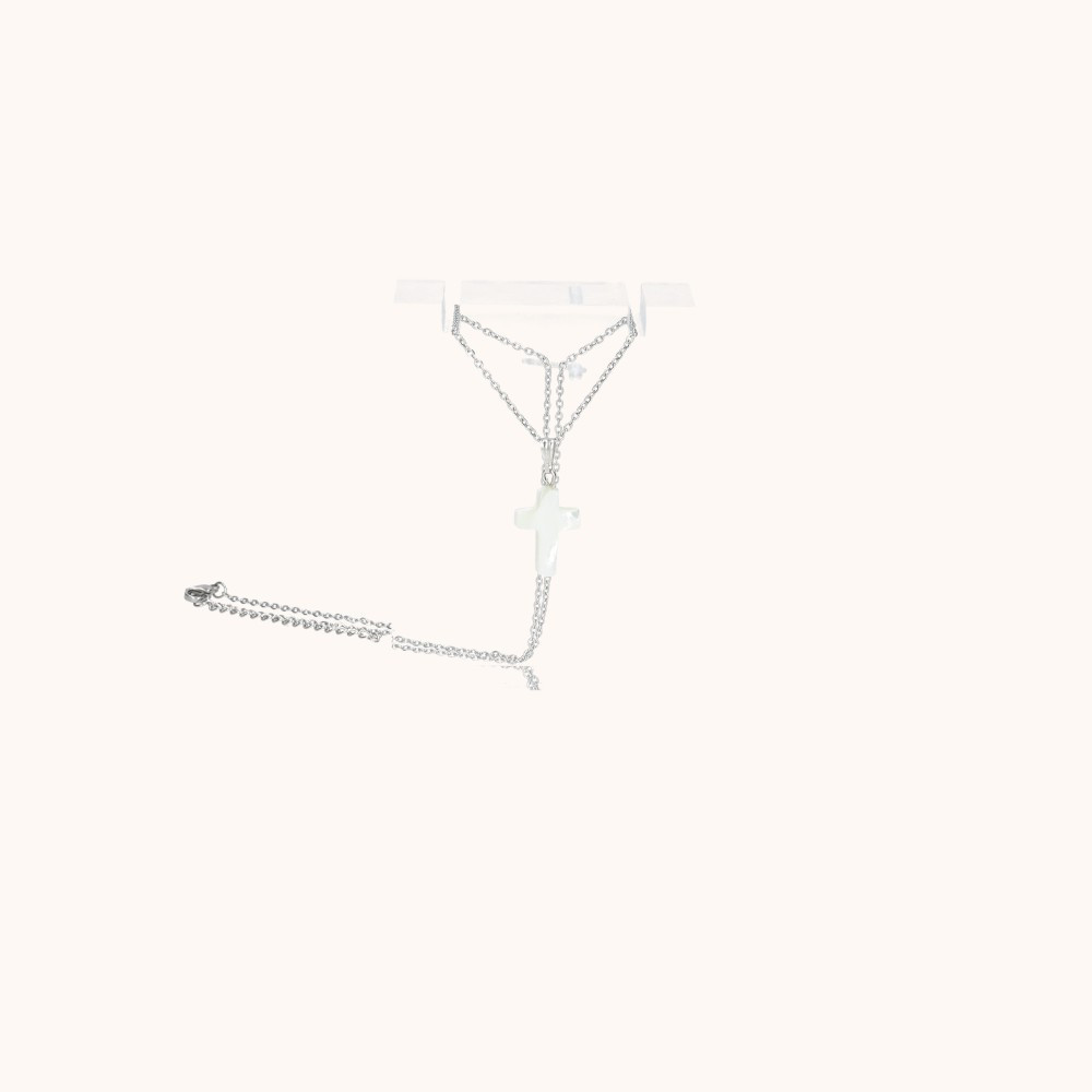 Naszyjnik | Krzyżyk | Madreperla