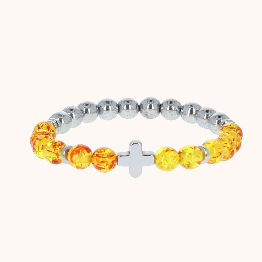 Bransoletka | Dziesiątek różańca | Ambra