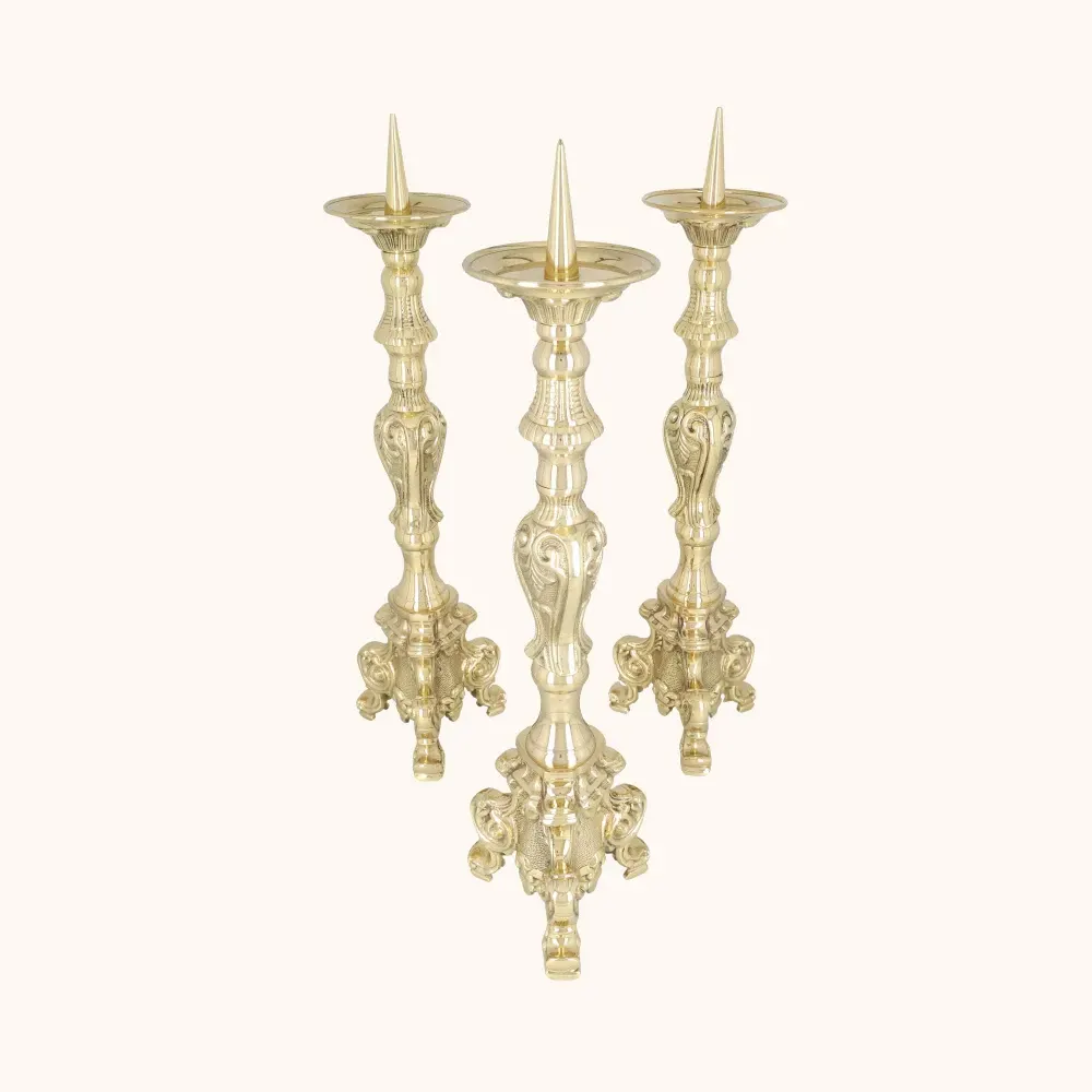 Lichtarz | Mosiądz | 45 cm