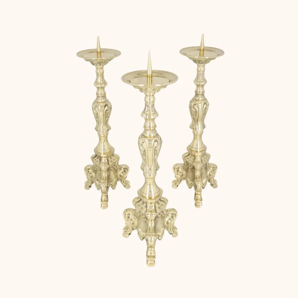 Lichtarz | Mosiądz | 30 cm