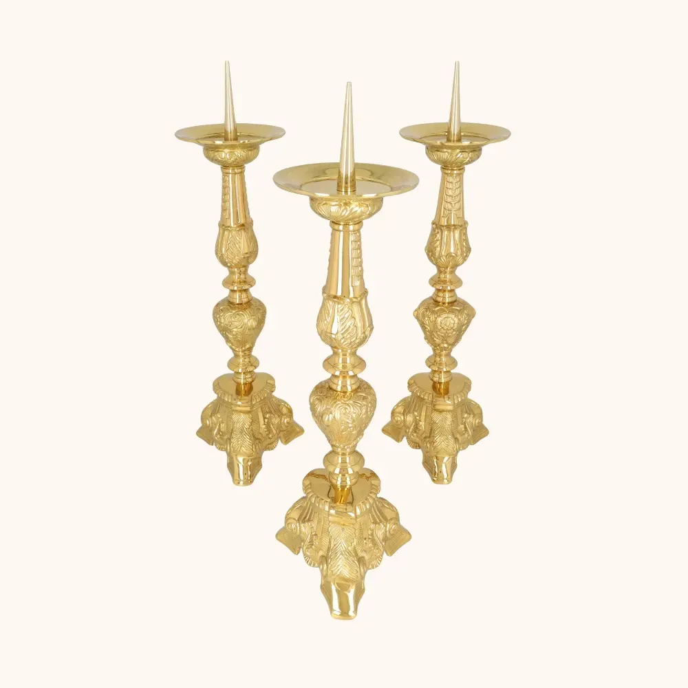 Lichtarz | Mosiądz | 40 cm