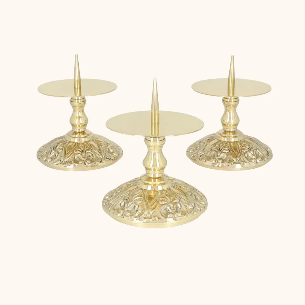 Lichtarz | Mosiądz | 9 cm