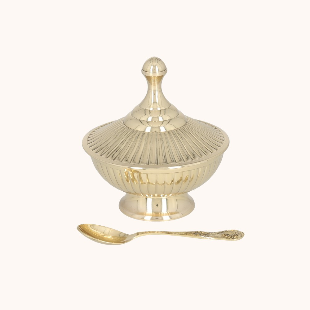 Łódka na kadzidło | Mosiądz | 11 cm