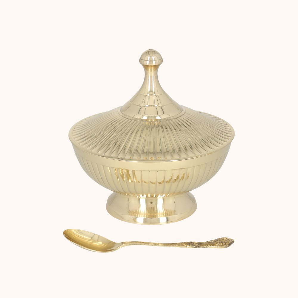 Łódka na kadzidło | Mosiądz | 13 cm