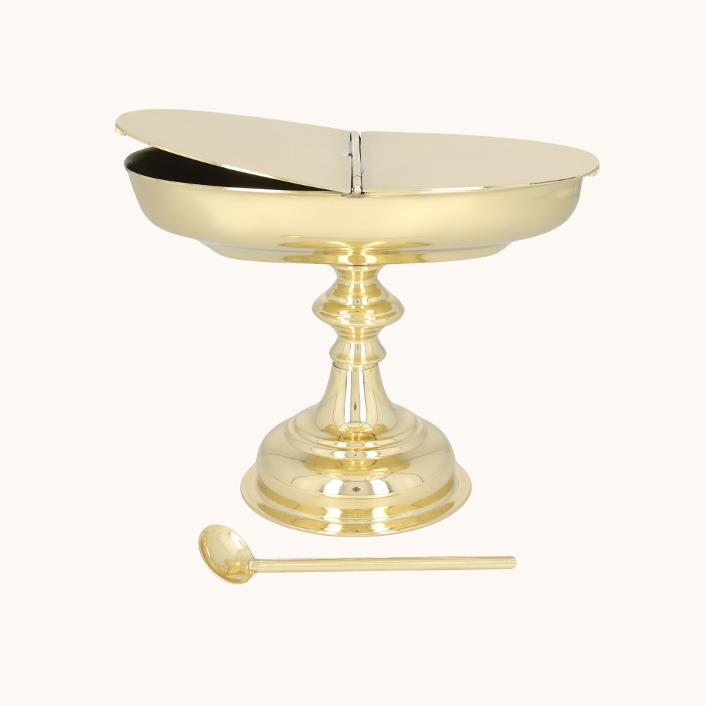 Łódka na kadzidło | Mosiądz | 13 cm