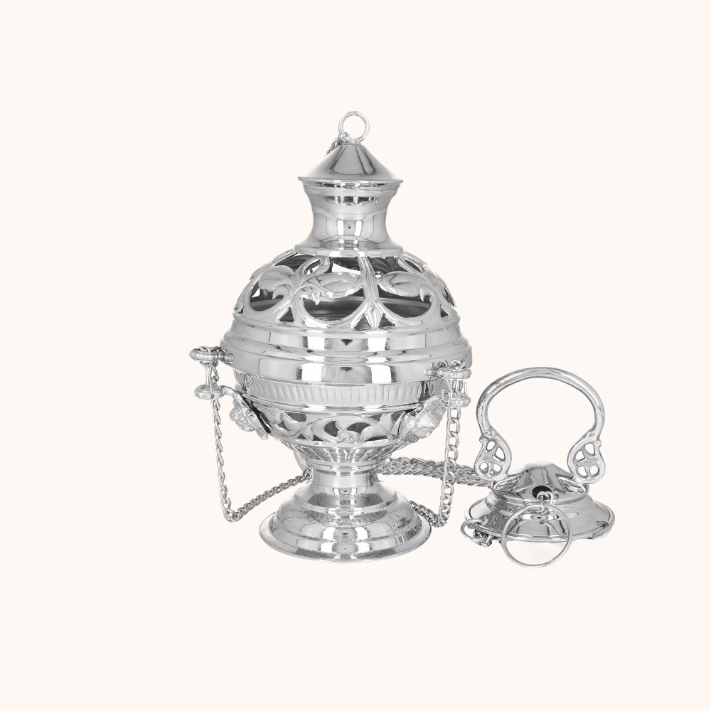 Trybularz | Mosiądz | Nikiel | 24 cm