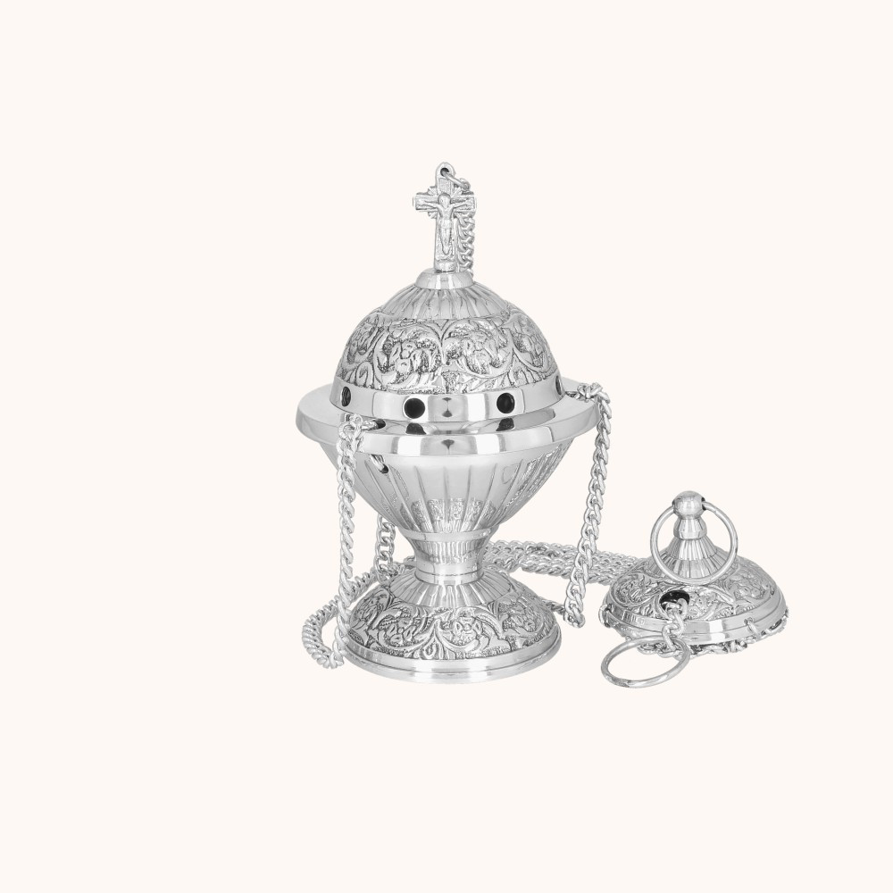 Trybularz | Mosiądz | Nikiel | 21 cm