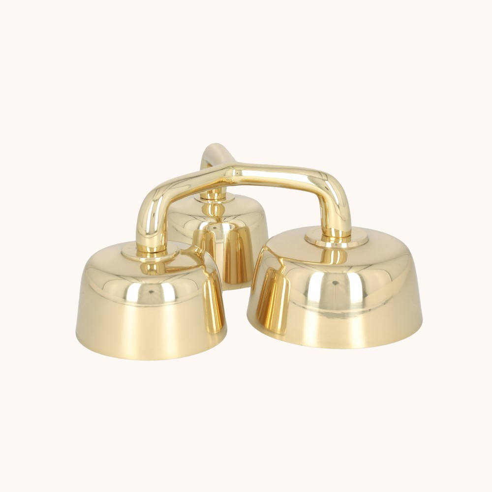 Dzwonki liturgiczne | Potrójne | Mosiądz | 7 cm