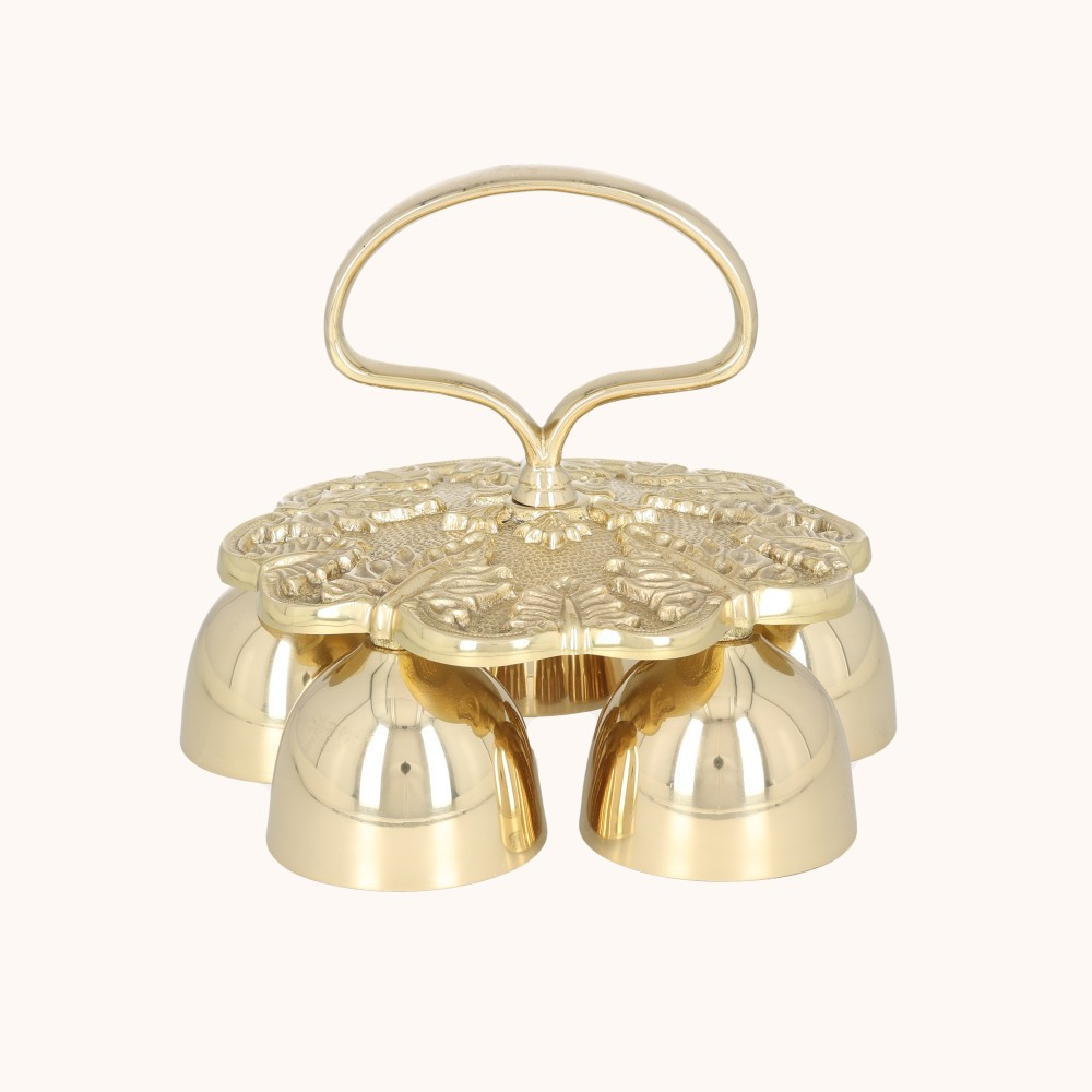 Dzwonki liturgiczne | Pięcioelementowe | Mosiądz | 17 cm