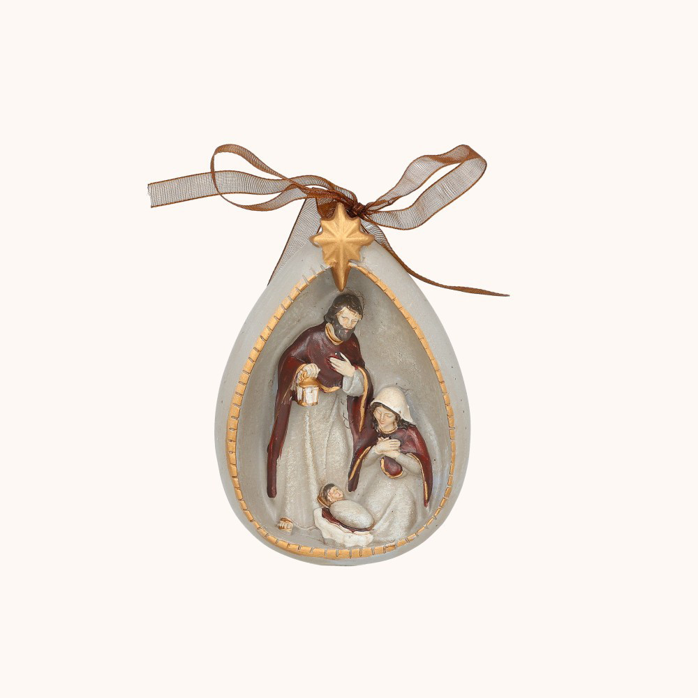 Zawieszka | Kształt kropli | Święta Rodzina | 10 cm | Favola