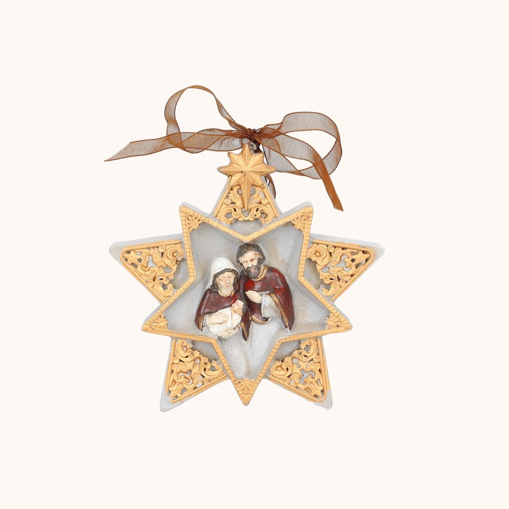 Zawieszka | Kształt Gwiazdy | Święta Rodzina | 9 cm | Favola