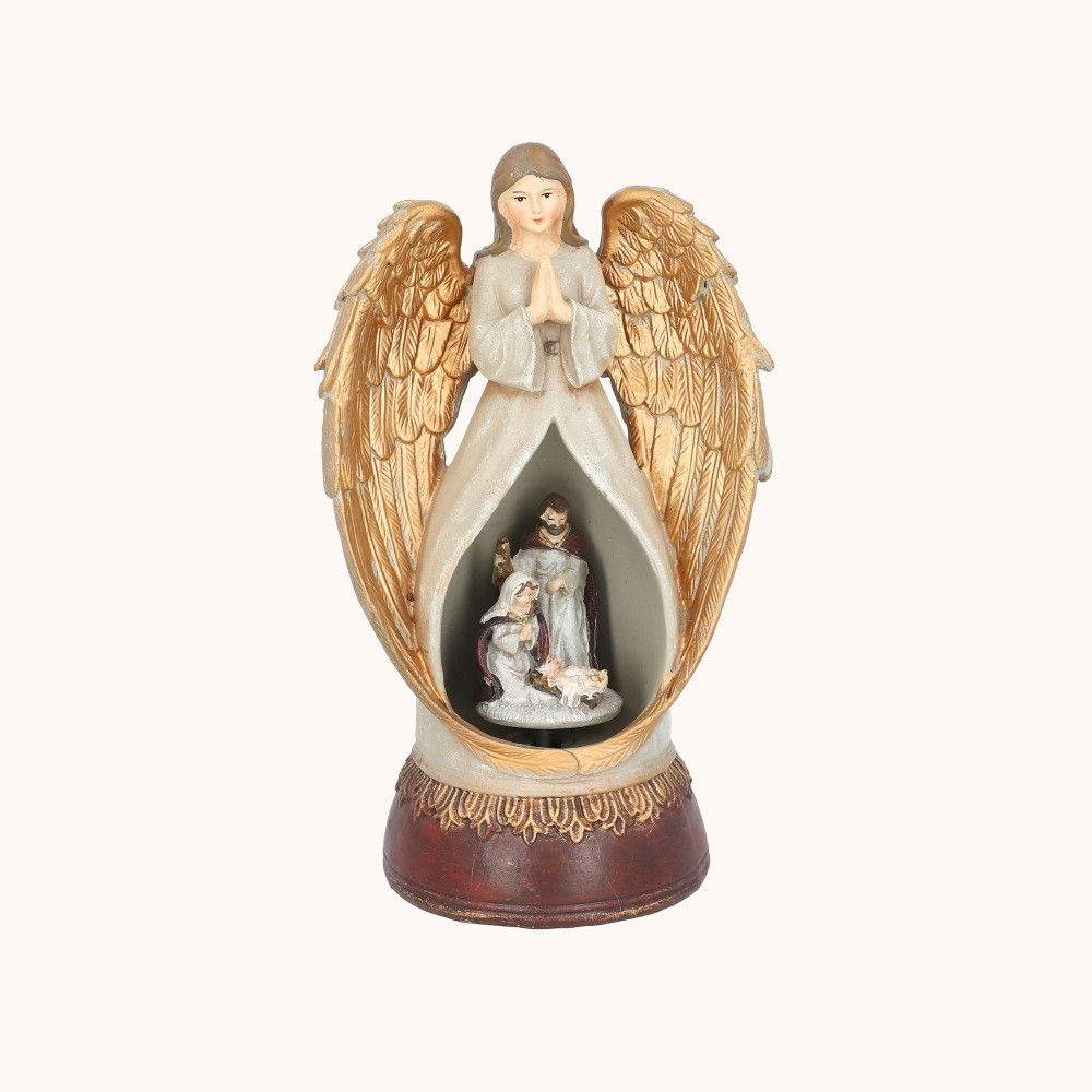 Figurka | Anioł | Święta Rodzina | Pozytywka | 23 cm | Favola