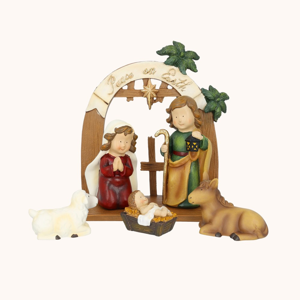 Szopka bożonarodzeniowa | Dla Dzieci | 17 cm | Decorato