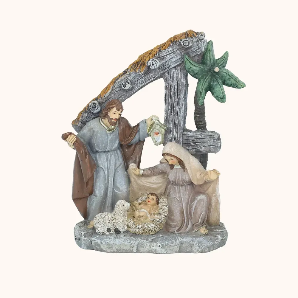 Szopka bożonarodzeniowa | Święta Rodzina | Scena Betlejemska | 15 cm | Favola