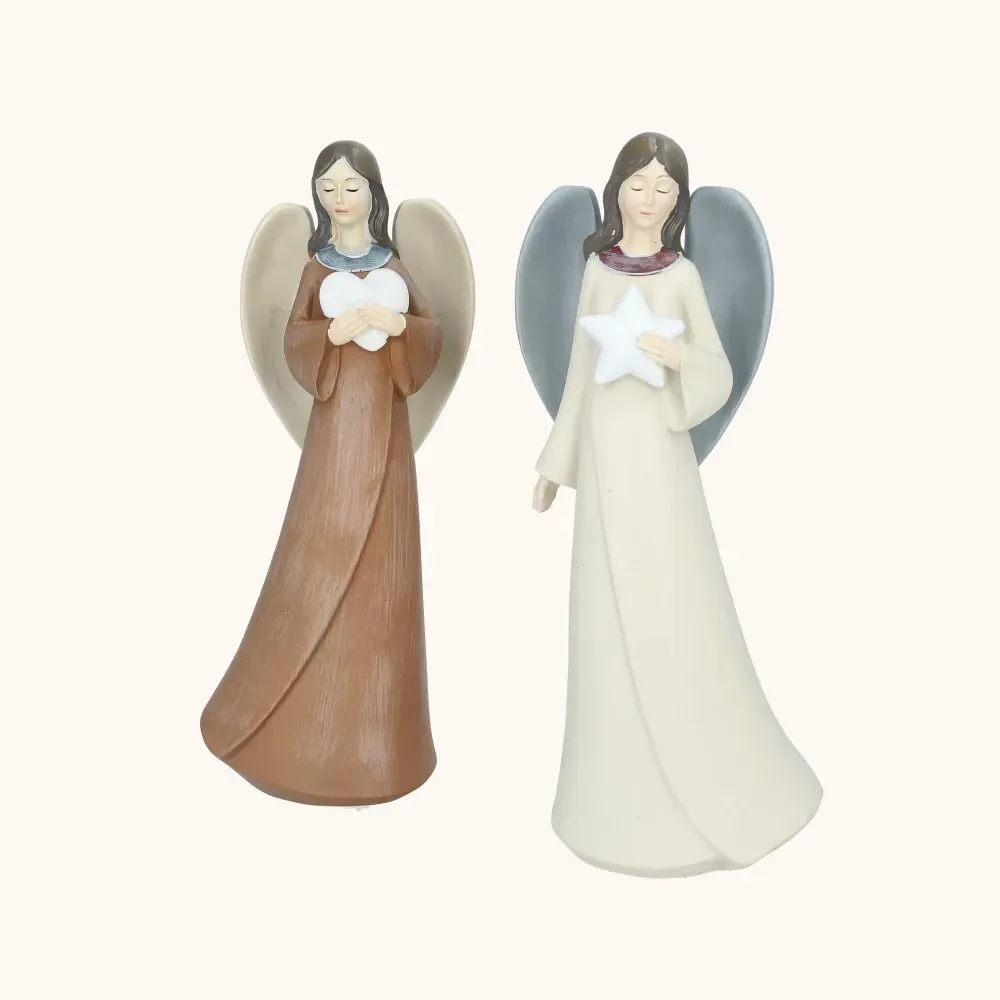 Figurka | Anioł | Serce | Gwiazda | 23 cm | Favola