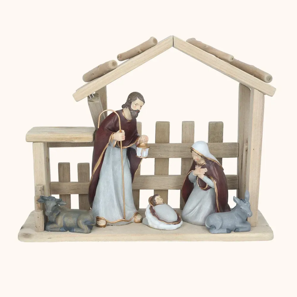 Szopka bożonarodzeniowa | Święta Rodzina | 24 cm | Favola