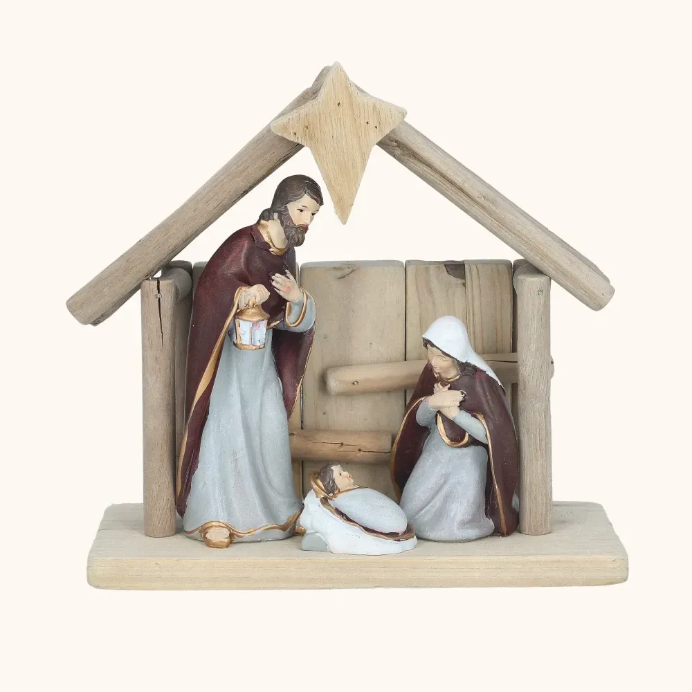 Szopka bożonarodzeniowa | Święta Rodzina | Stajenka | 18 cm | Favola