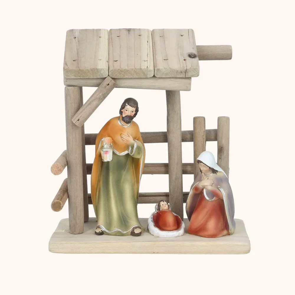 Szopka bożonarodzeniowa | Święta Rodzina | Betlejemski Cud | 20 cm | Favola